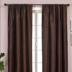 Faux Silk Taffeta Pintuck Window Curtains 2 Panels